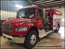 Smithville VFD's Truck 53 in station.